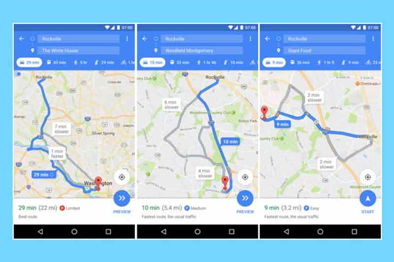 Google Maps app sviluppa feature Trova Parcheggio